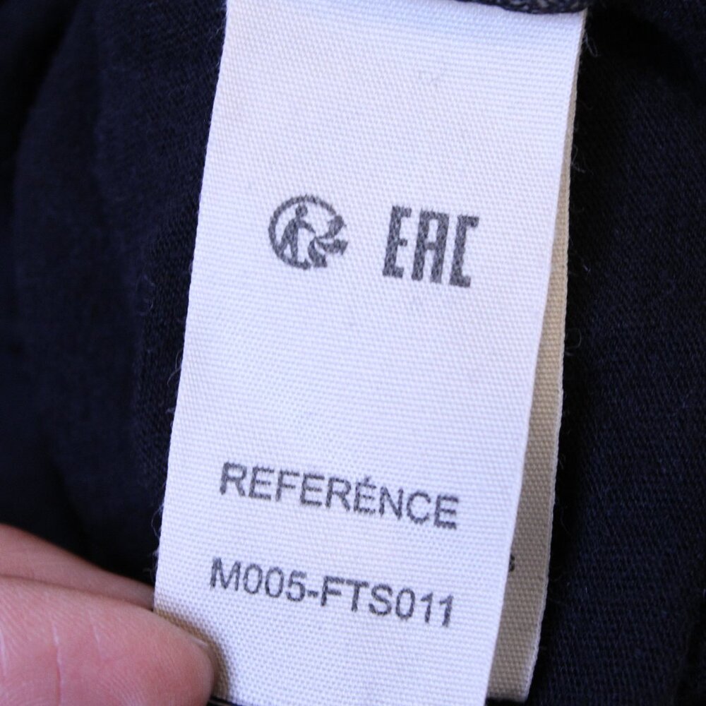Majestic Filatures Cashmere Cotton Turtleneck in Black, Size 2 - Picture 6 of 8